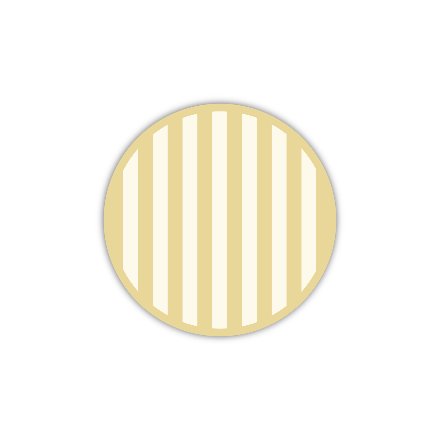 Butter Yellow Cabana Stripe Snack Plates