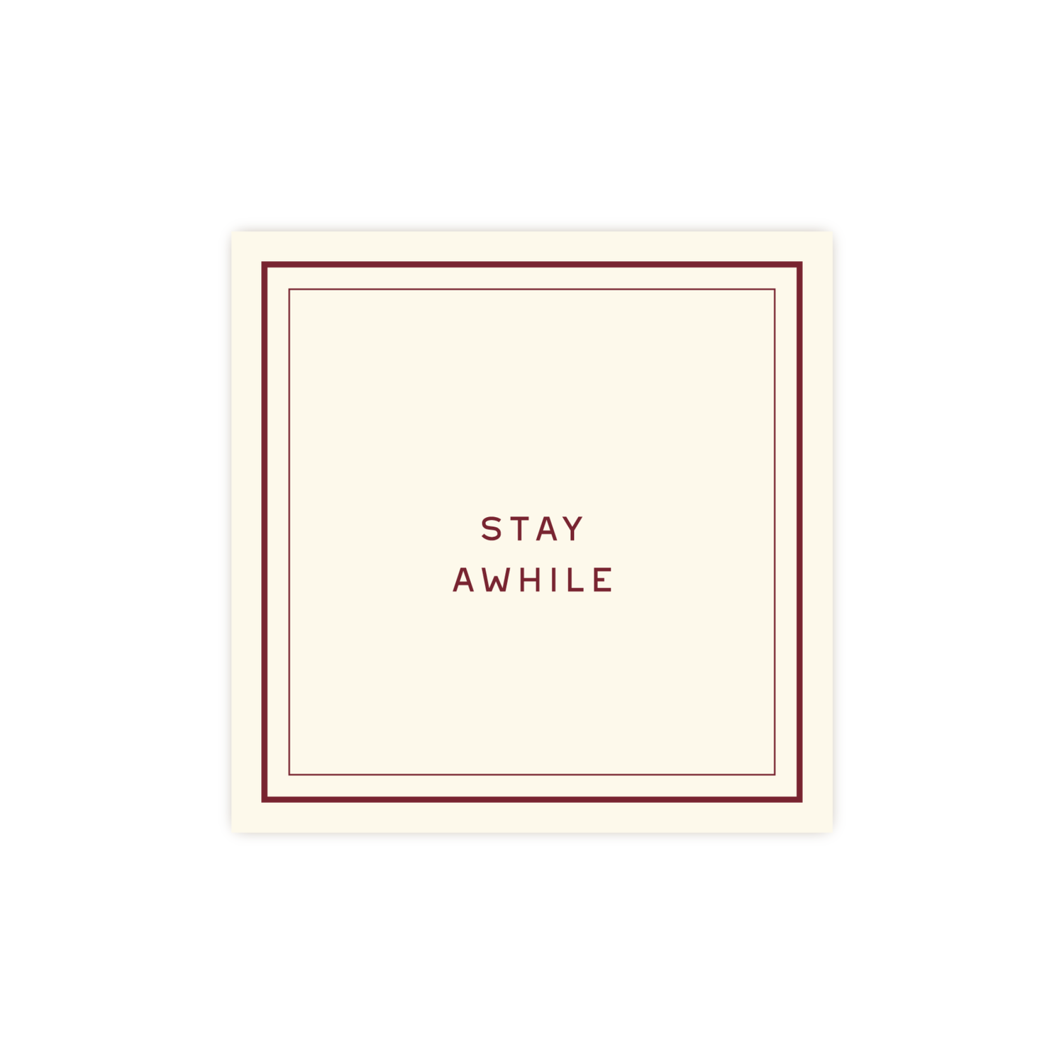 Stay Awhile Cocktail Napkins