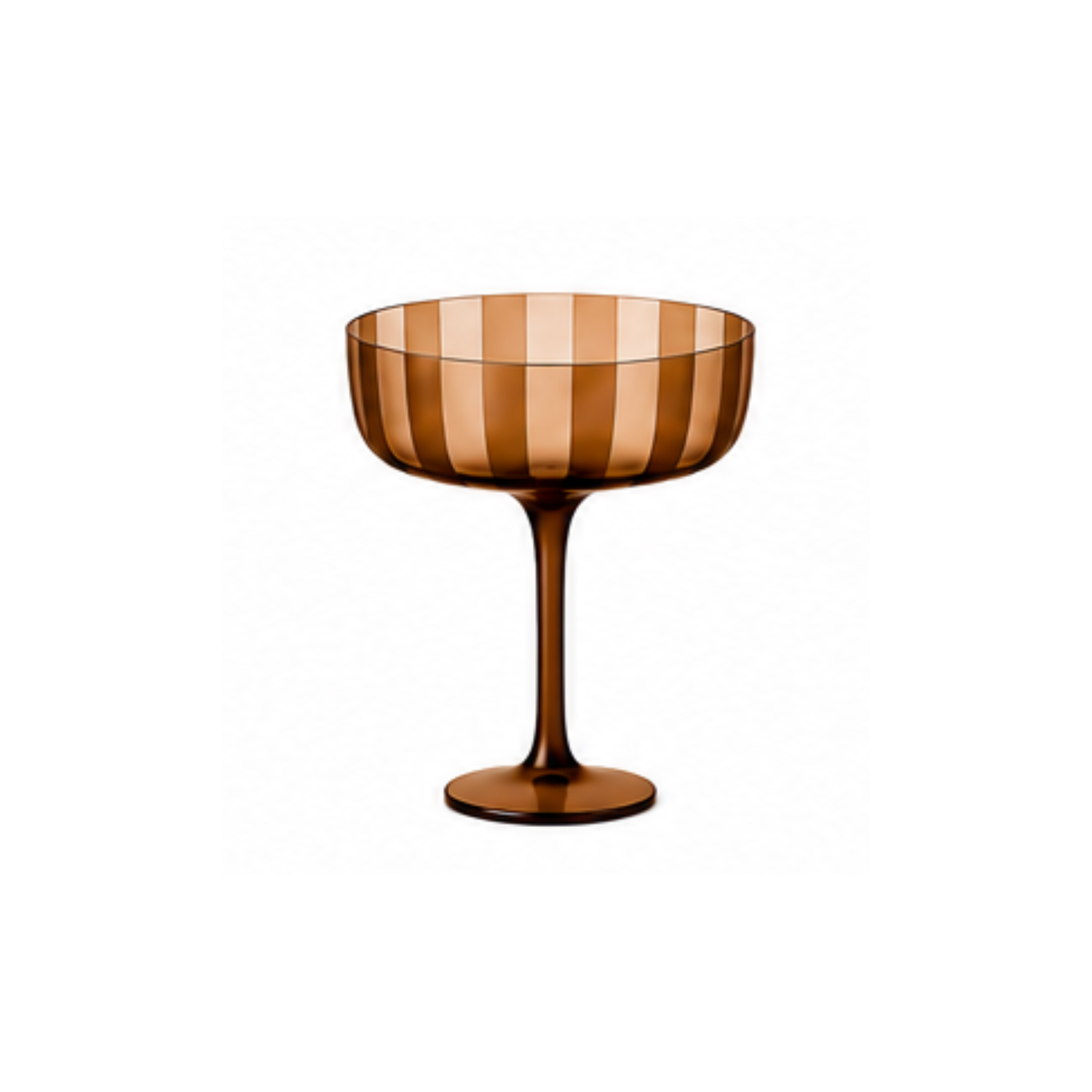 Stripe Coupe Glass
