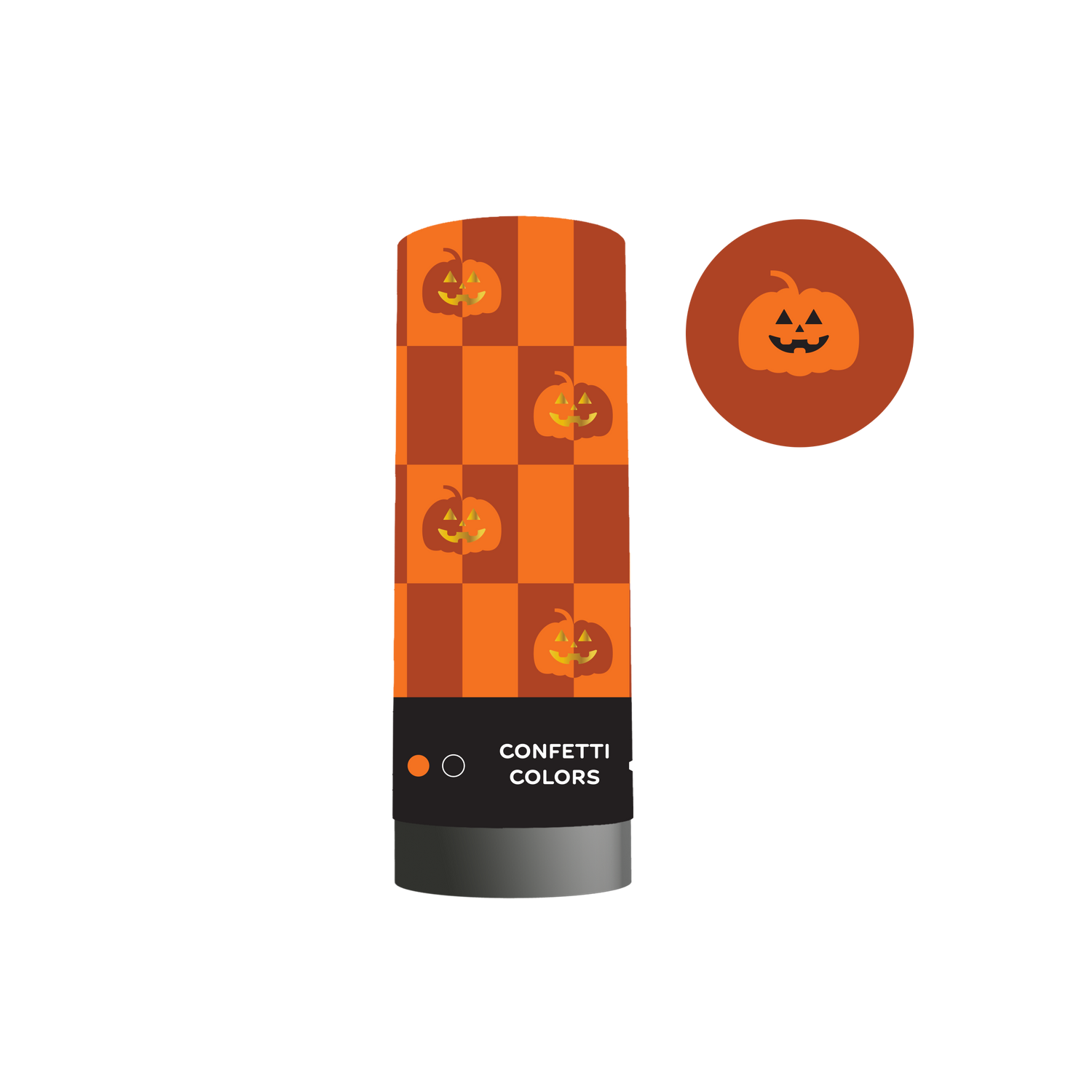 Pumpkin Confetti Popper