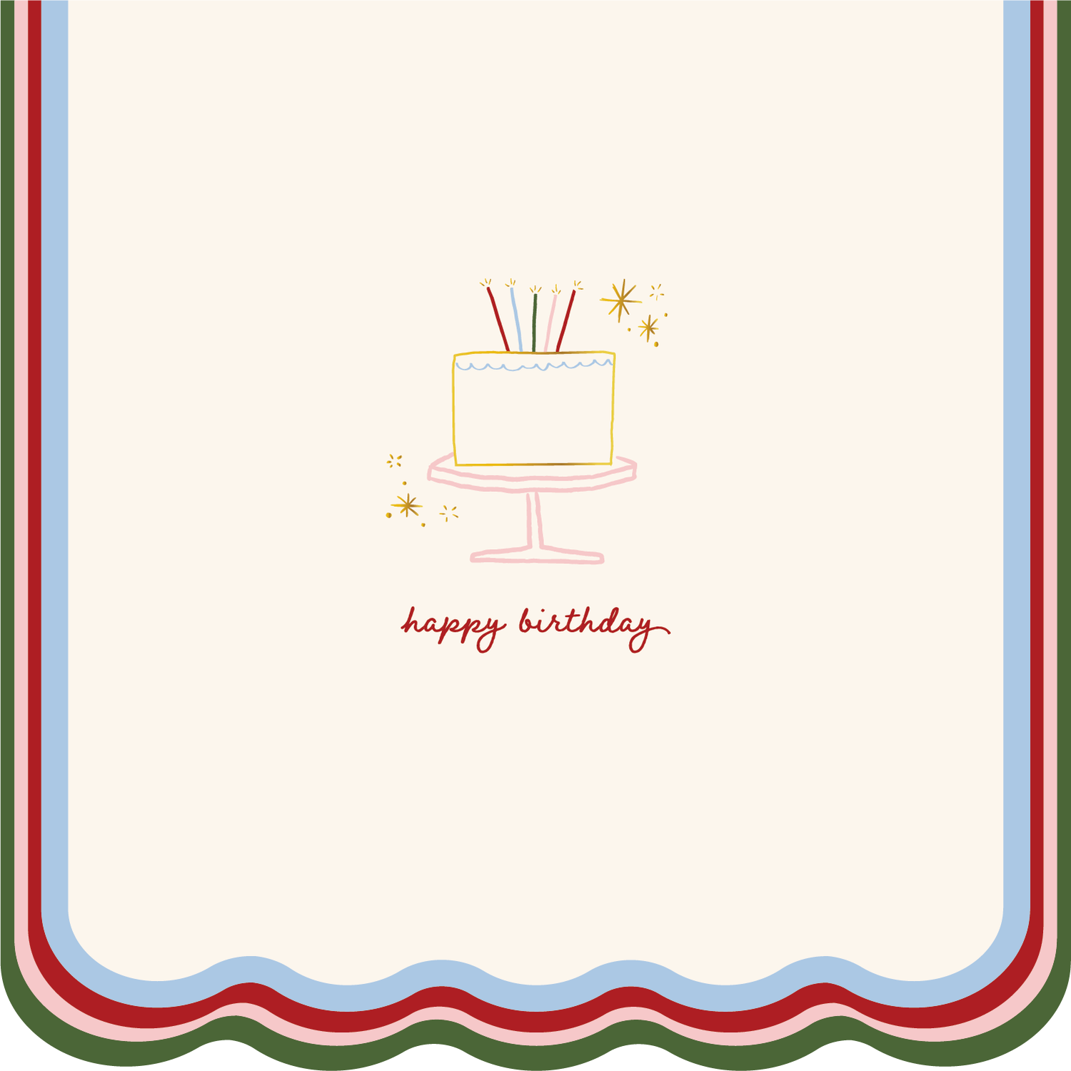 Happy Birthday Icon Cocktail Napkins
