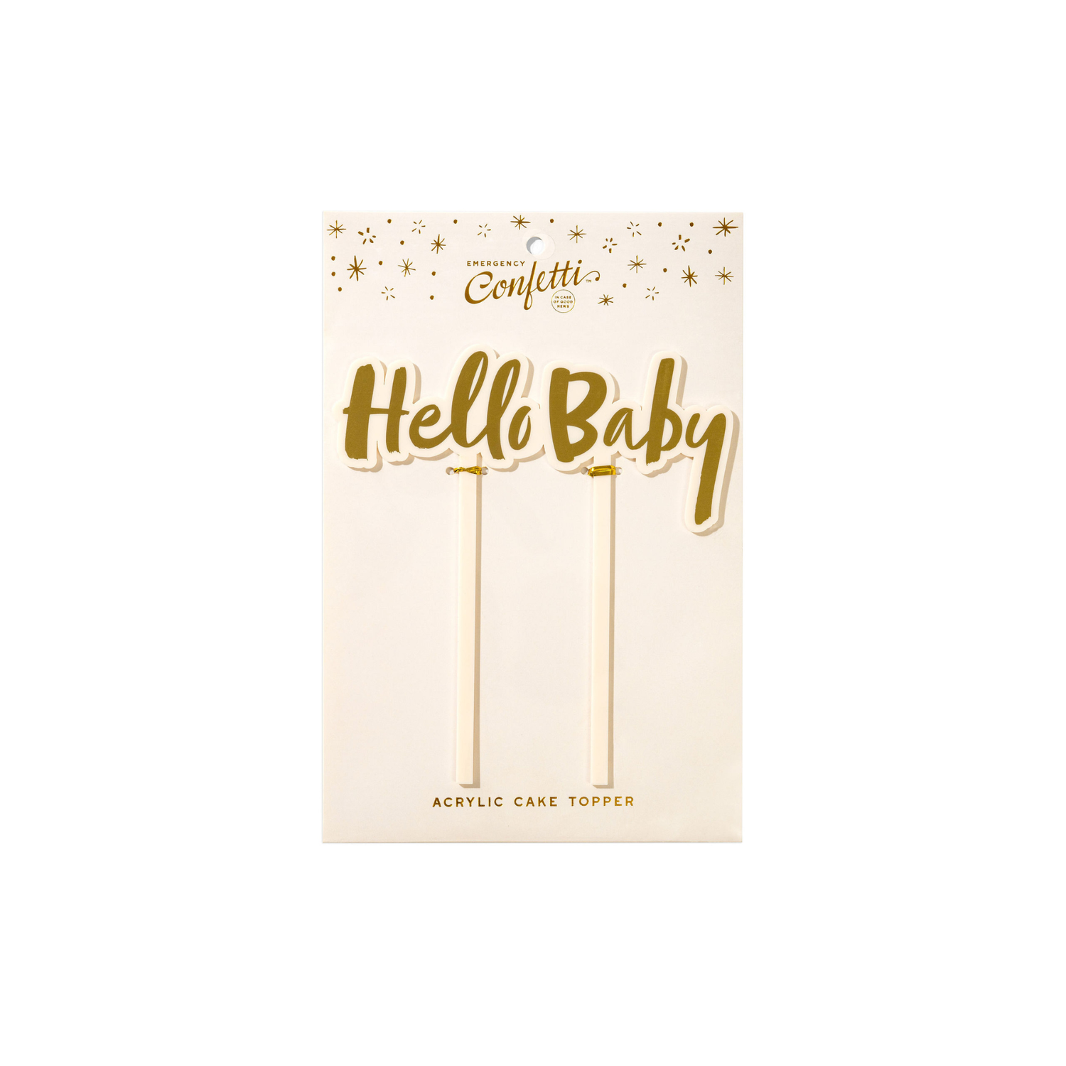 Hello Baby Acrylic Cake Topper
