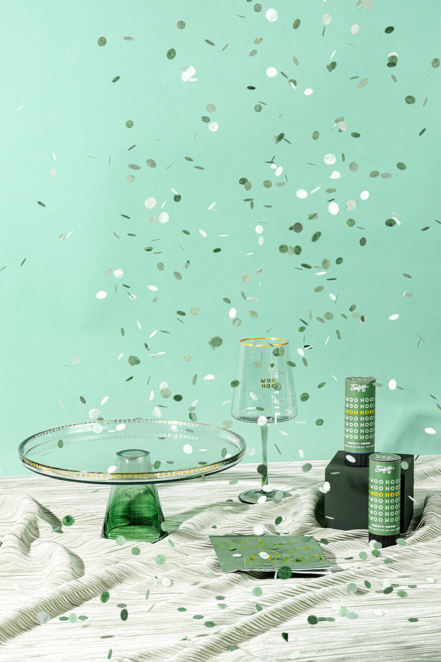 Woo Hoo Cocktail Napkin- Emerald