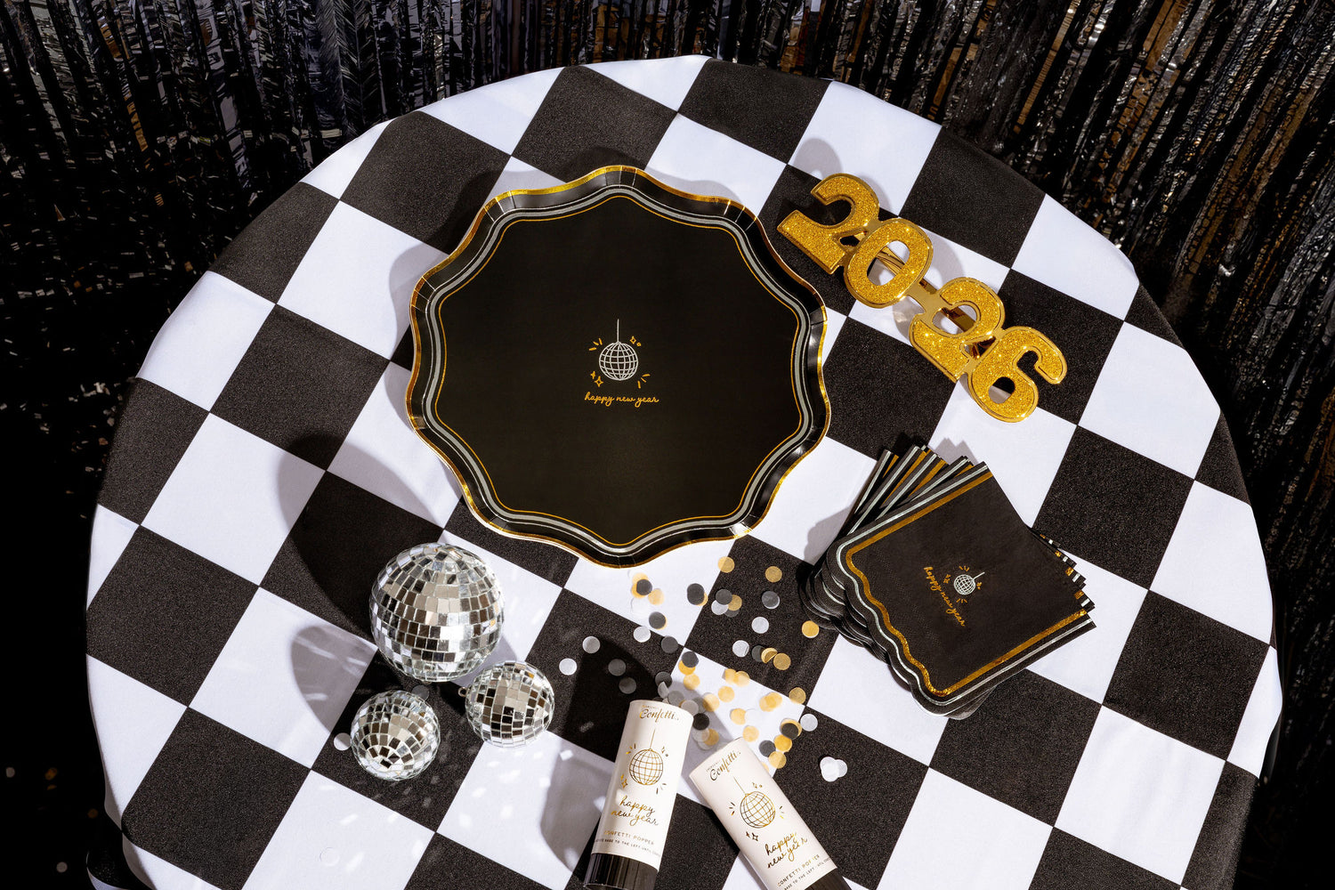 New Years Icon Party Plates