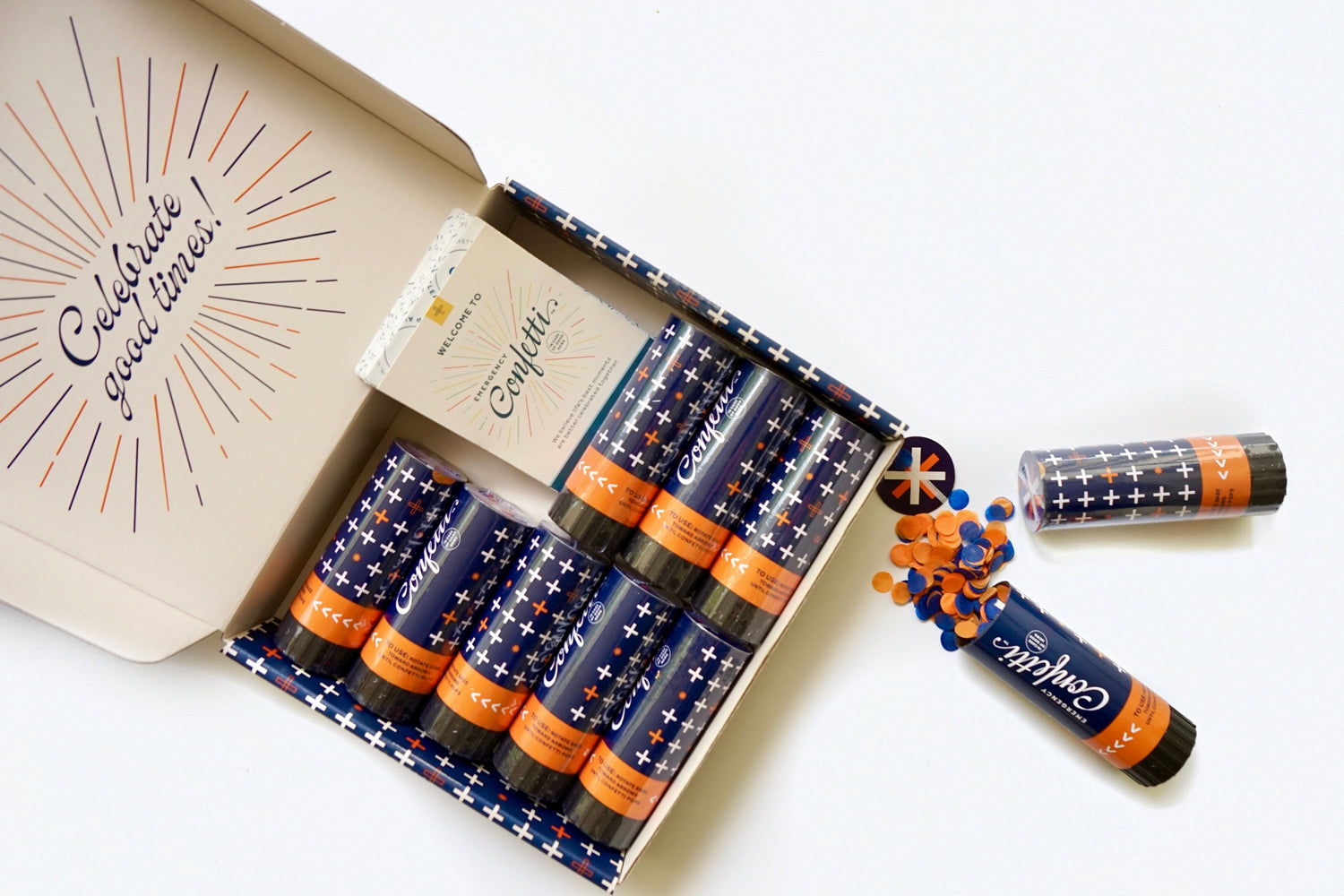 Navy/Orange Party Pack