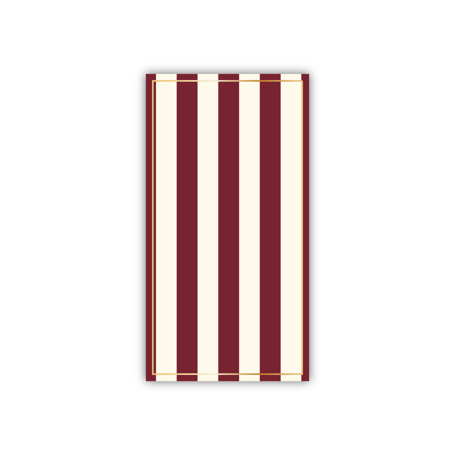 Merlot Cabana Stripe Guest Napkins