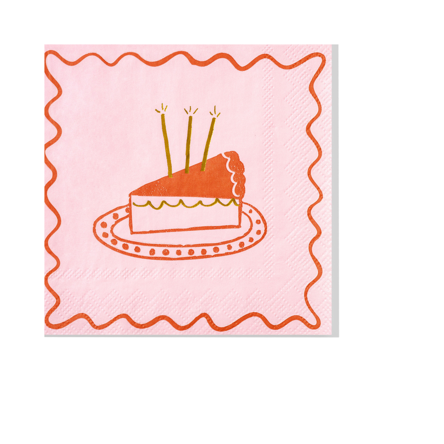 Pink & Red Birthday Cocktail Napkins