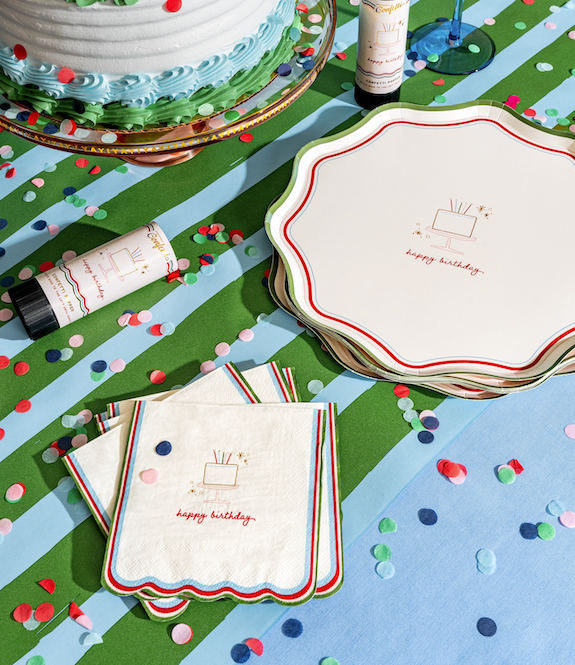 Happy Birthday Icon Cocktail Napkins-2 Pack