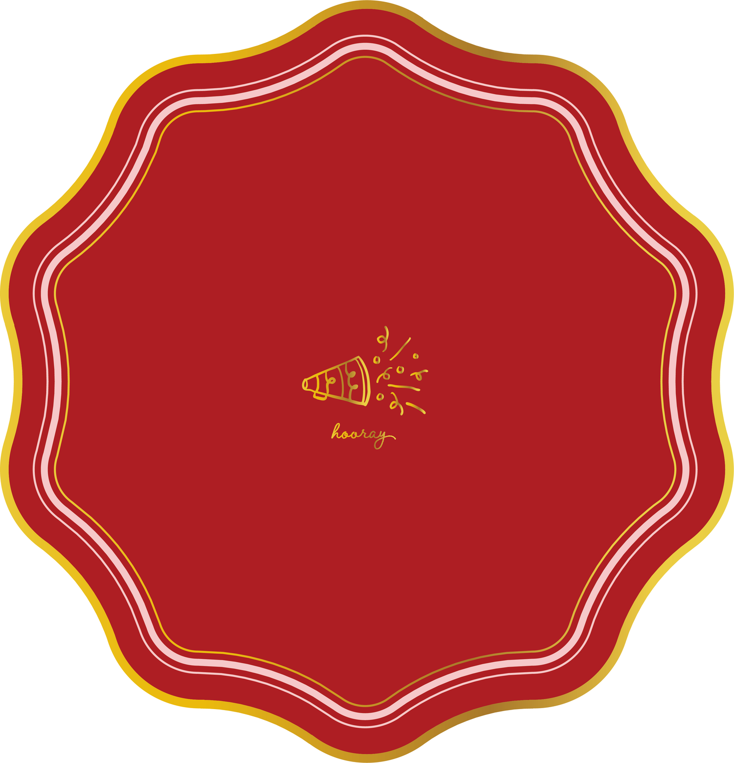 Hooray Party Plates- 2 Pack