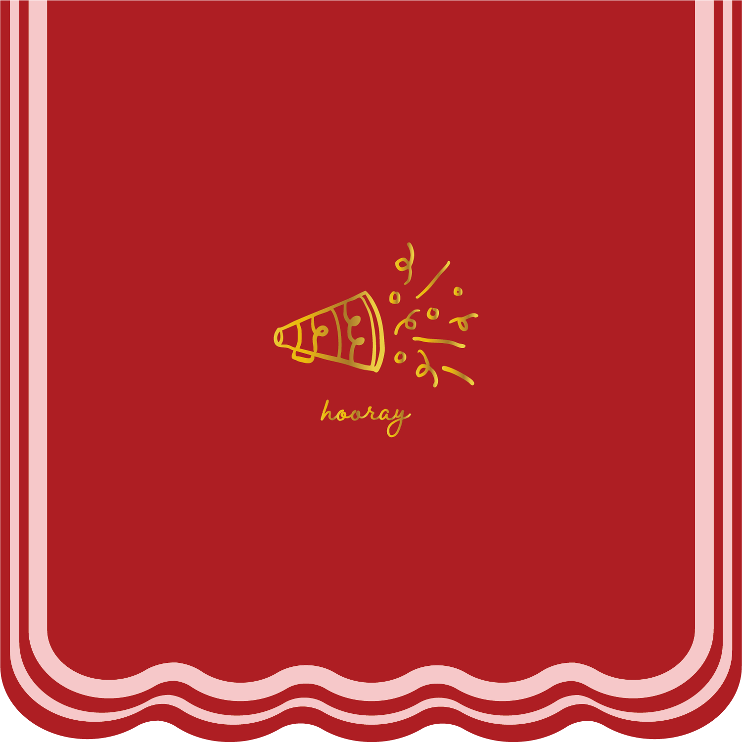 Hooray Icon Cocktail Napkins- 2 Pack