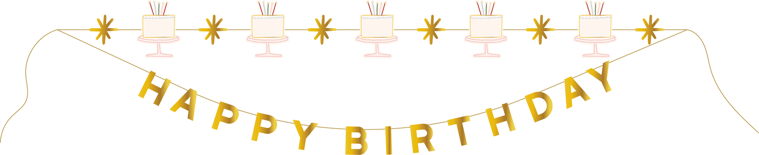 Happy Birthday Party Banner Set