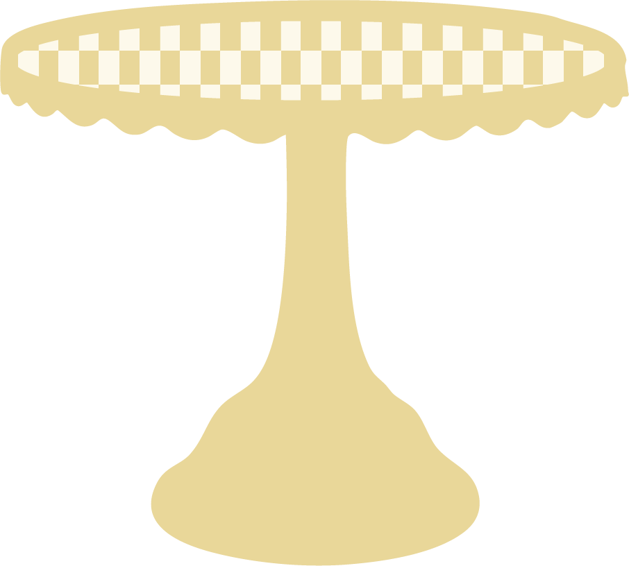 Scalloped Cake Stand