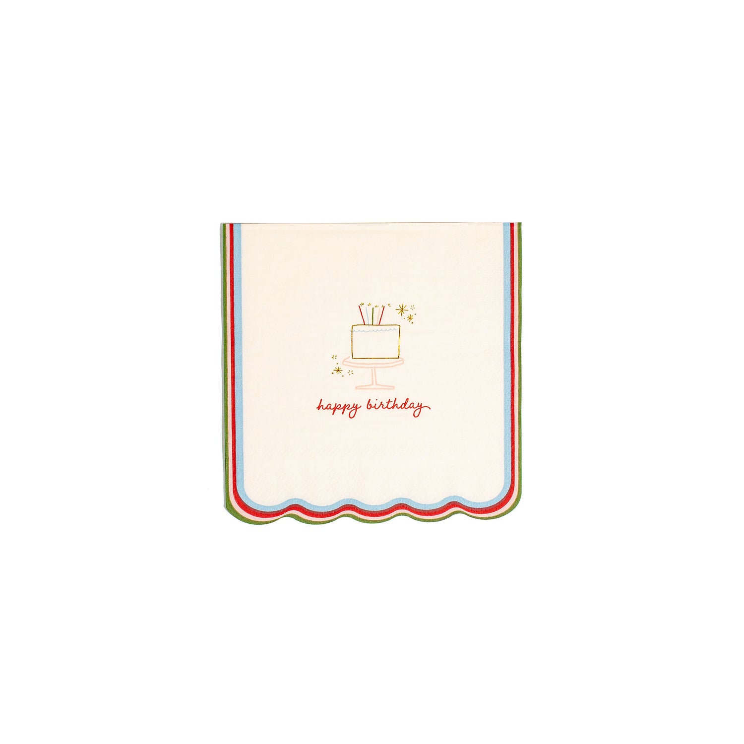 Happy Birthday Icon Cocktail Napkins