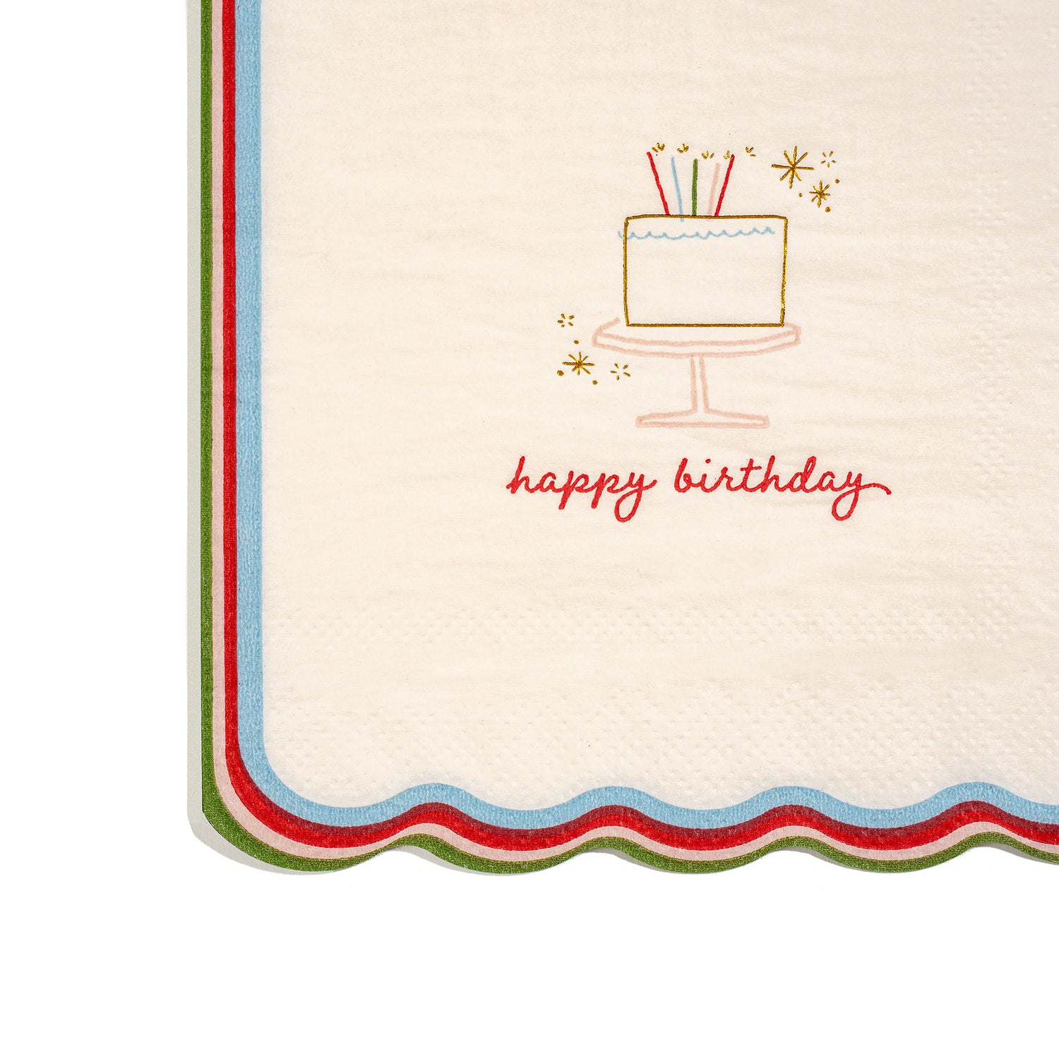 Happy Birthday Icon Cocktail Napkins