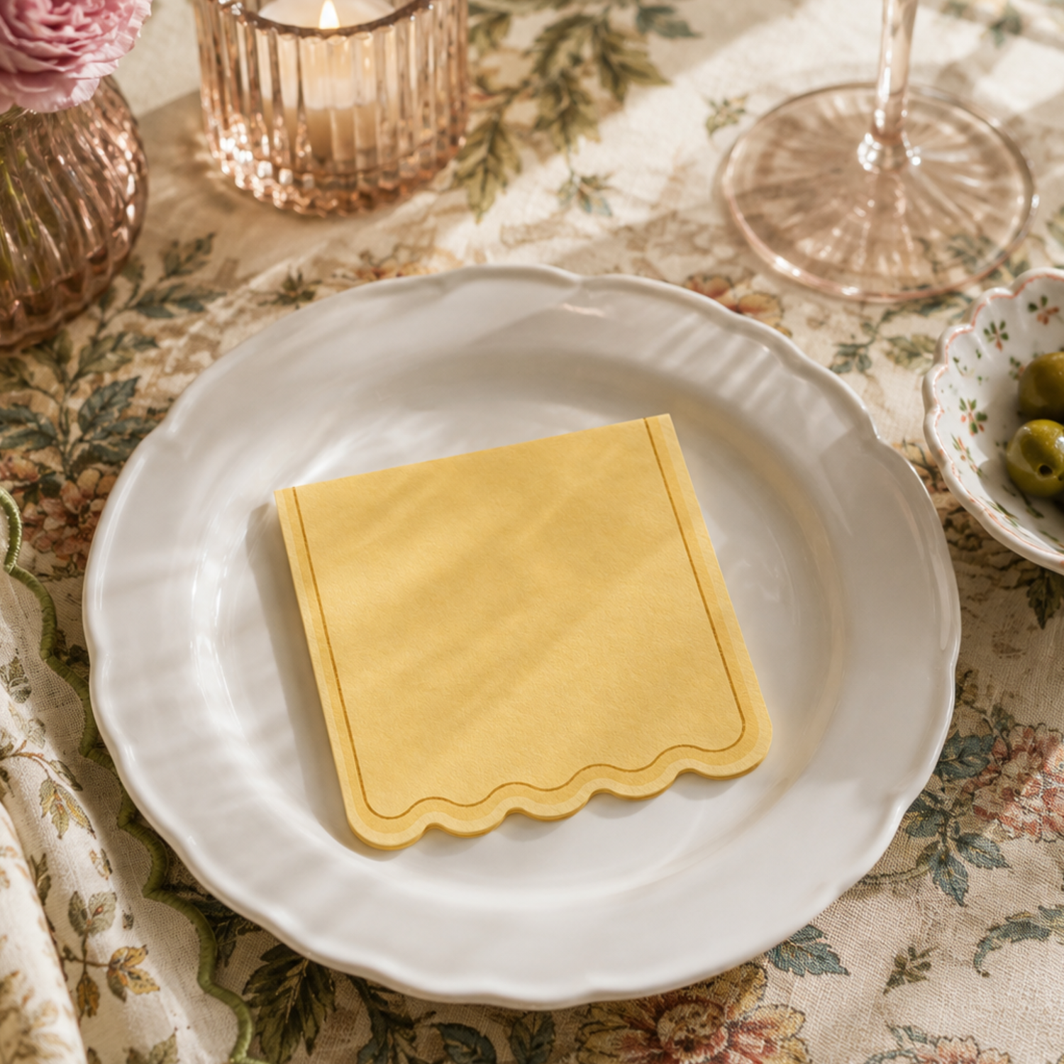 Scallop Cocktail Napkins