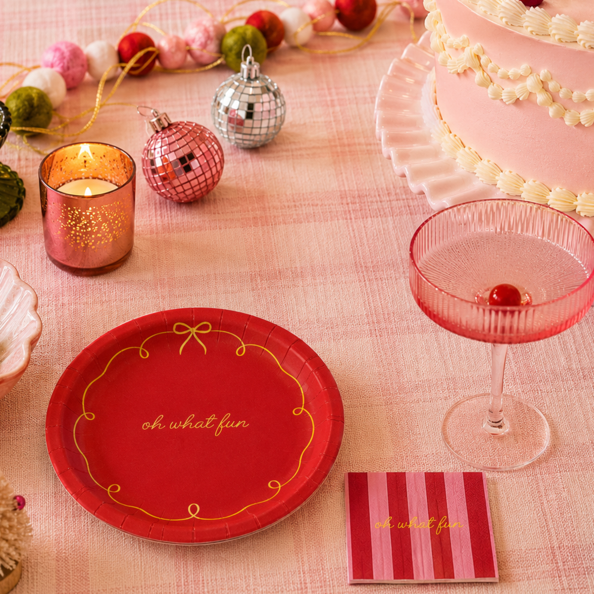 Oh What Fun Cocktail Napkins