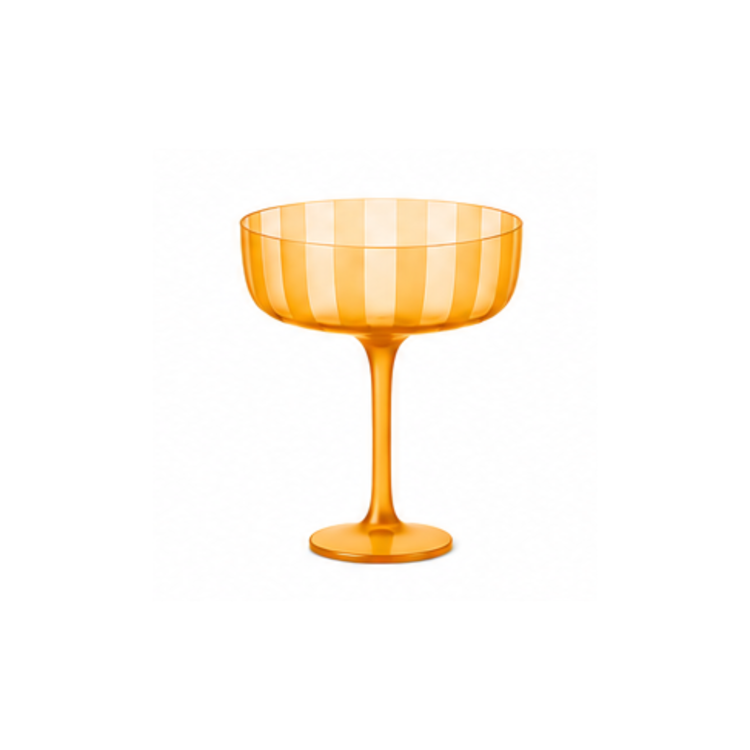 Stripe Coupe Glass