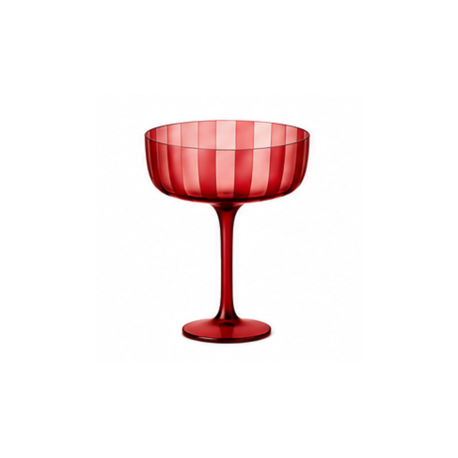 Stripe Coupe Glass