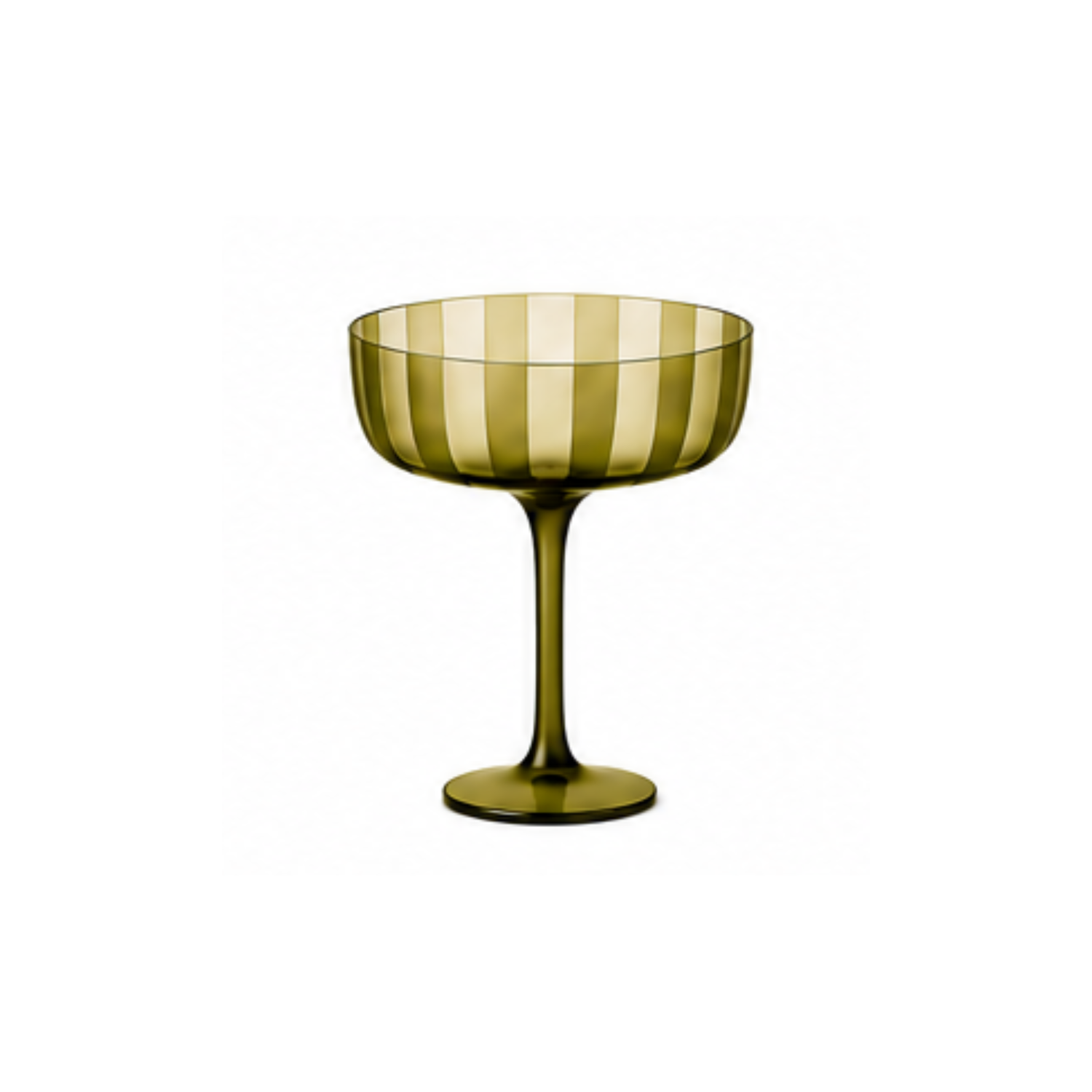 Stripe Coupe Glass