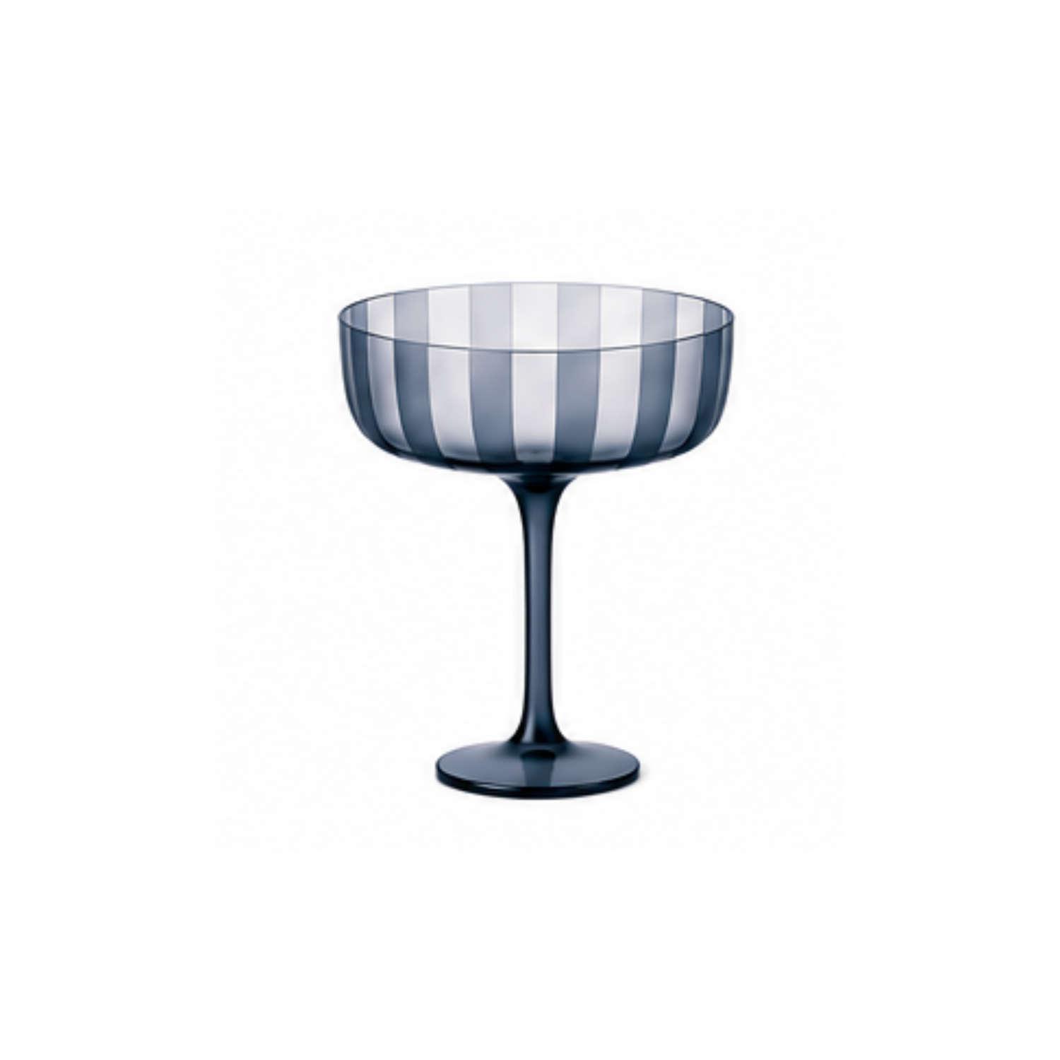 Stripe Coupe Glass