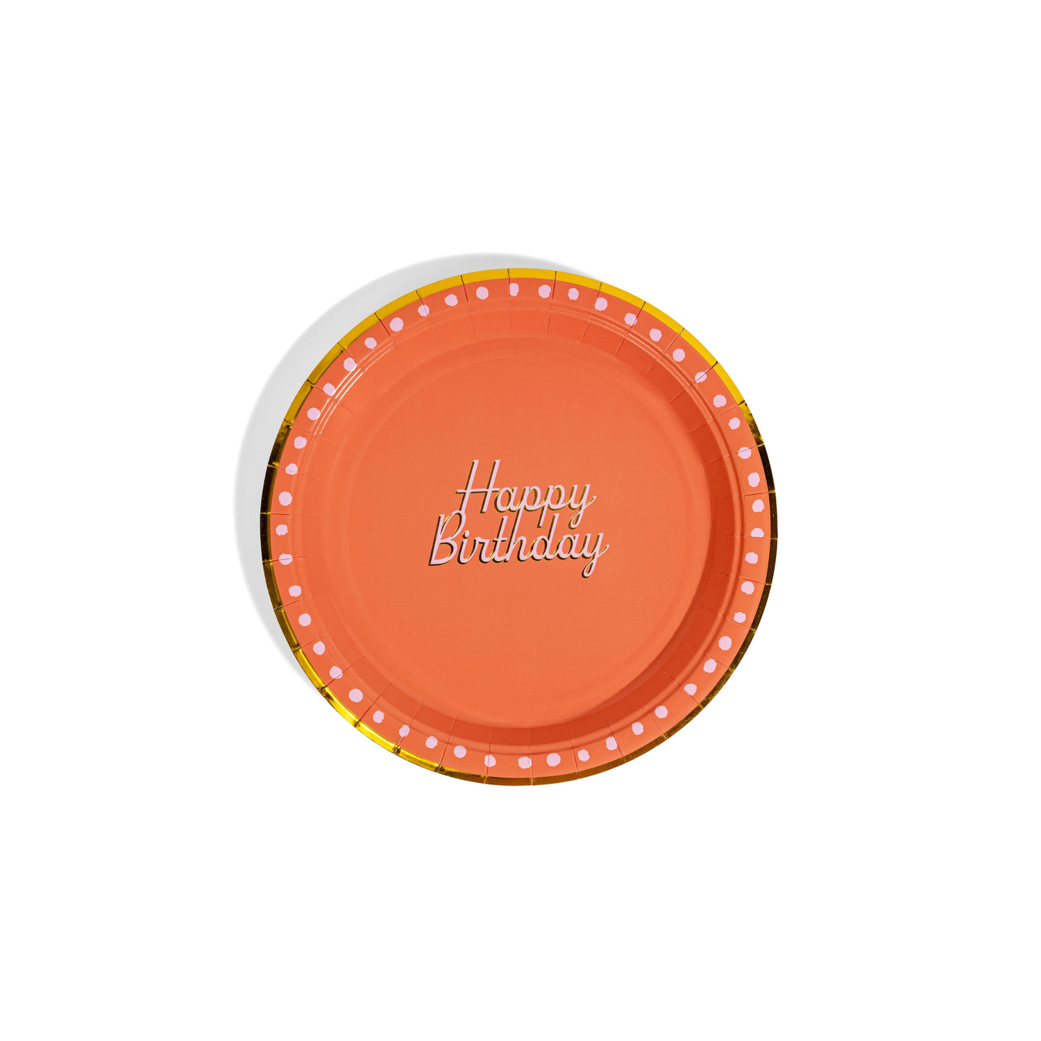 Red & Pink Birthday Cake Plates