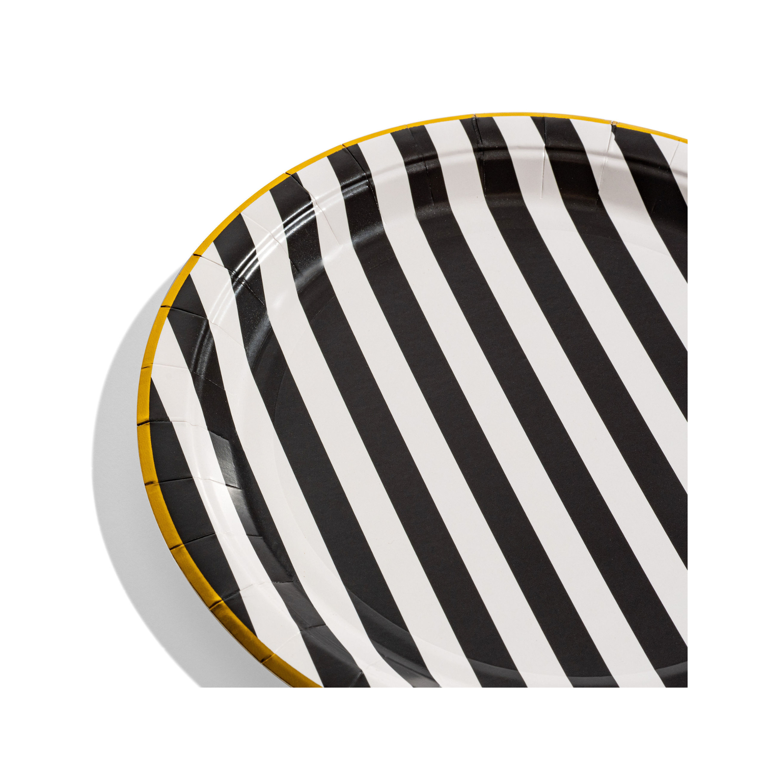Black Stripe Dinner Plates