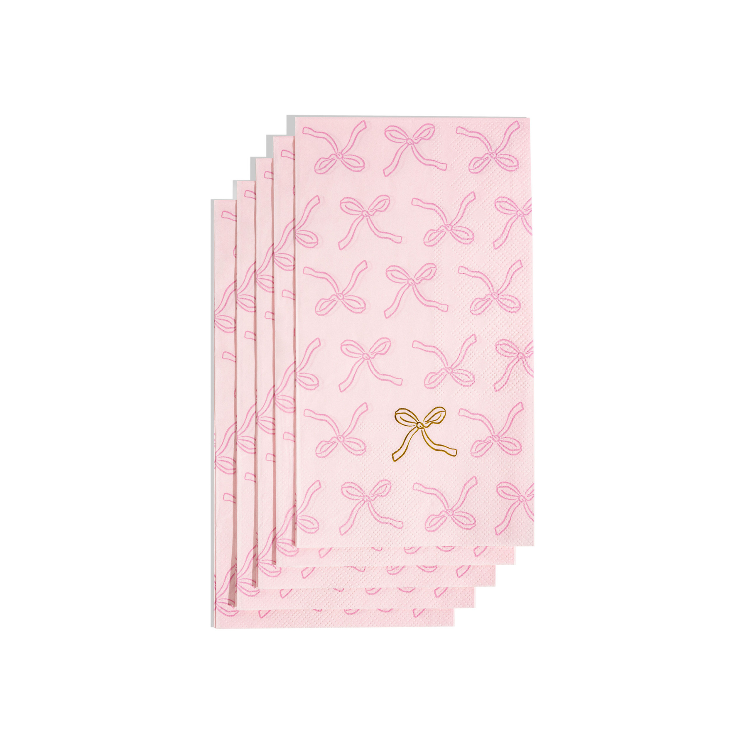Pink Bow Guest Napkins