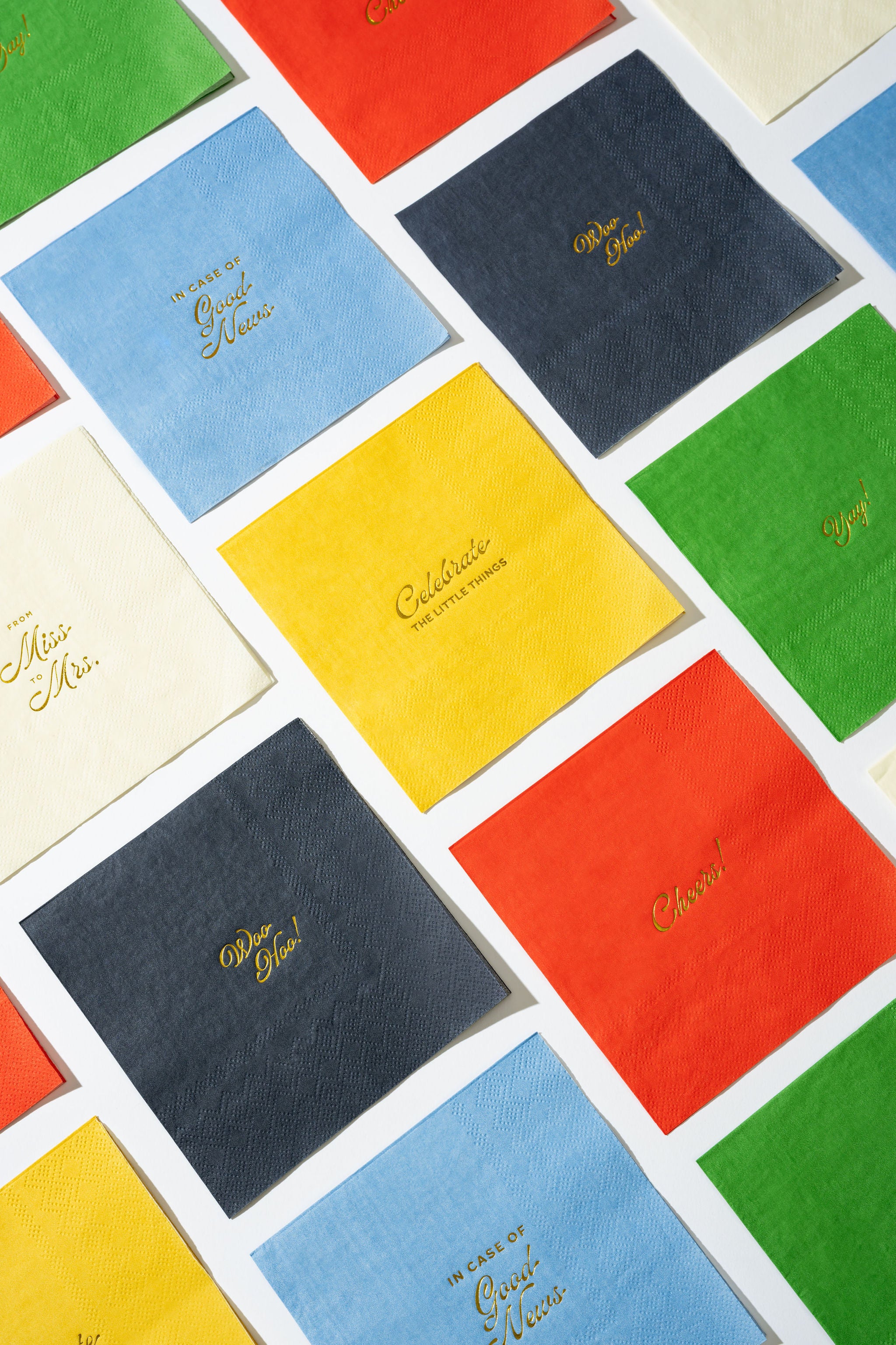 Emergency Confetti Cocktail Napkin