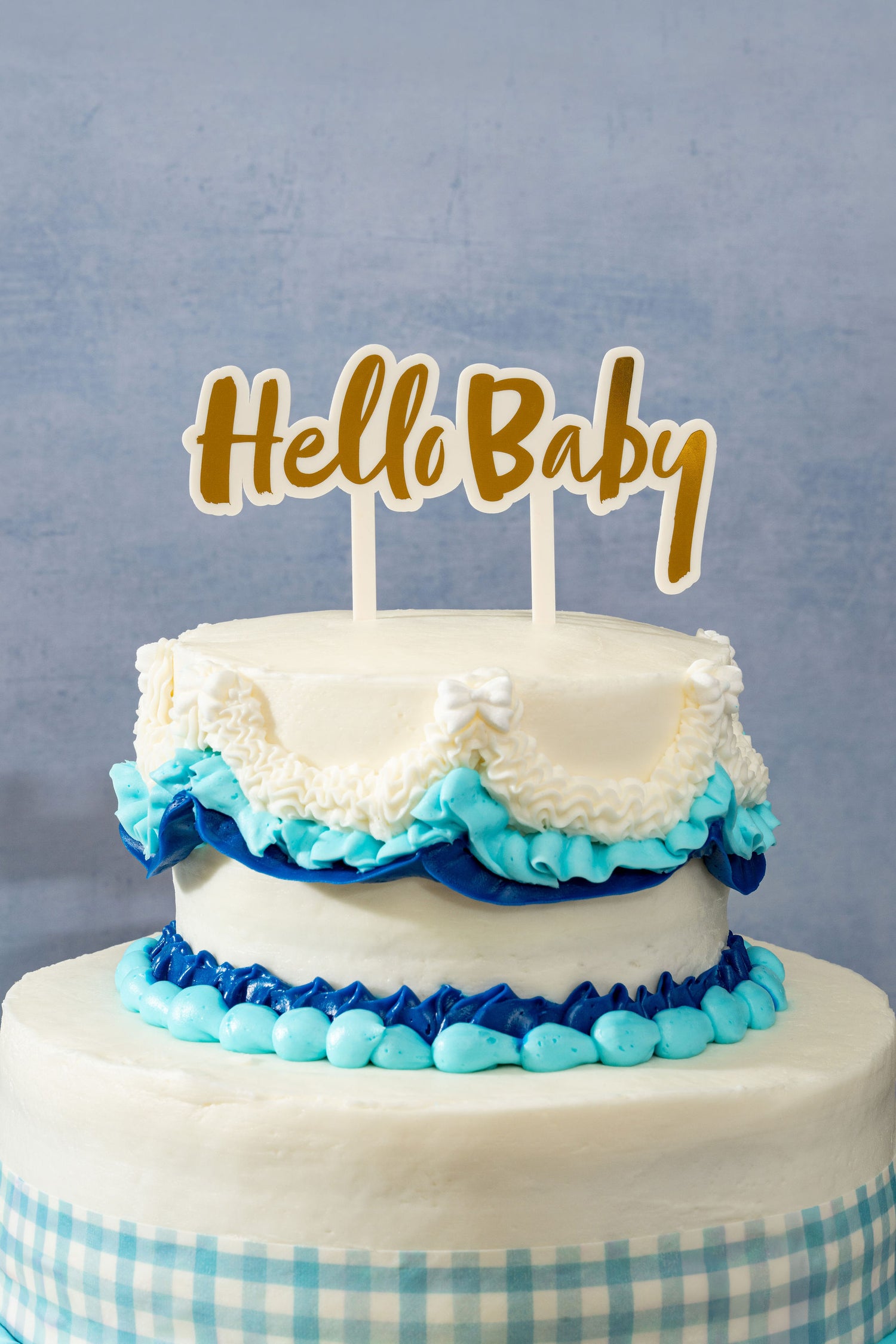 Hello Baby Acrylic Cake Topper