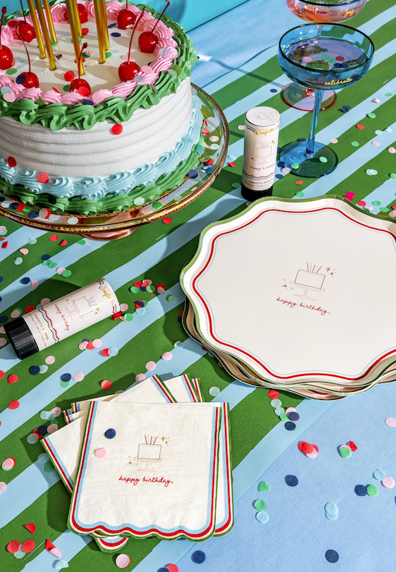 Happy Birthday Party Plate