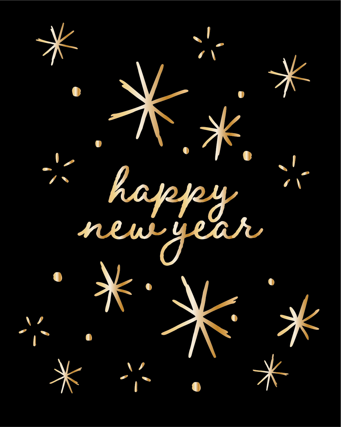 New Years Wine Label Stickers