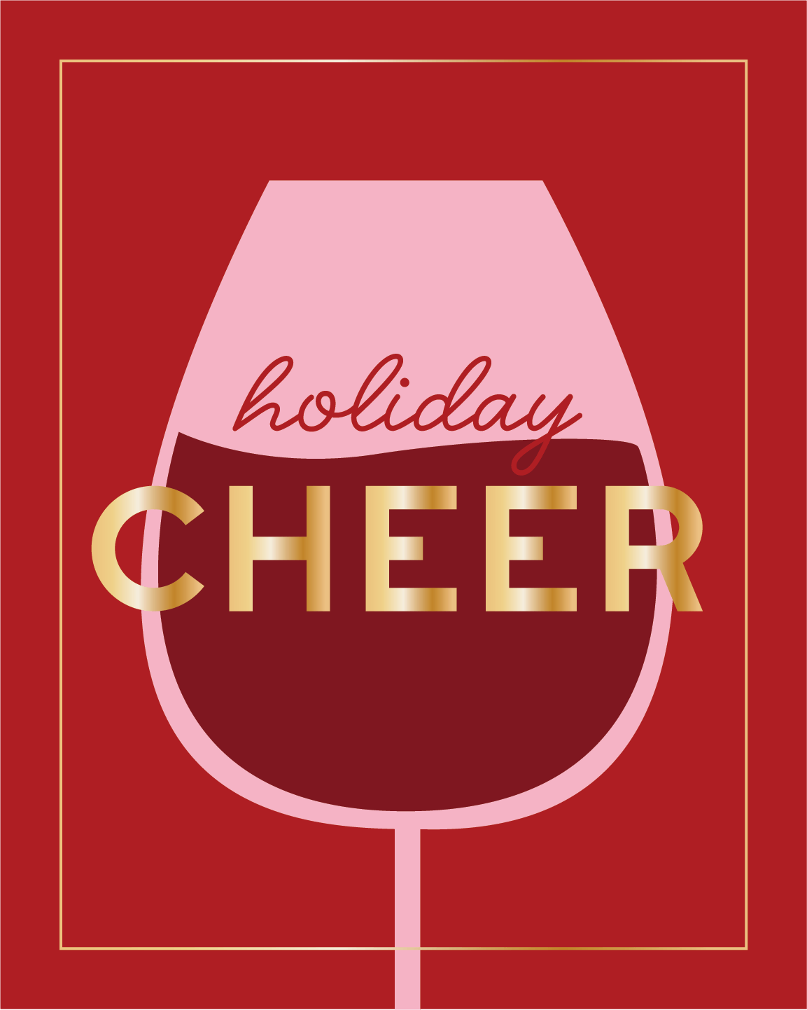 Christmas Wine Label Stickers