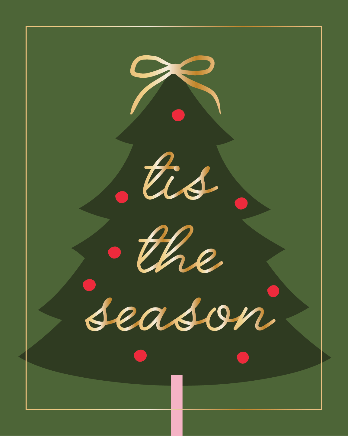 Christmas Wine Label Stickers